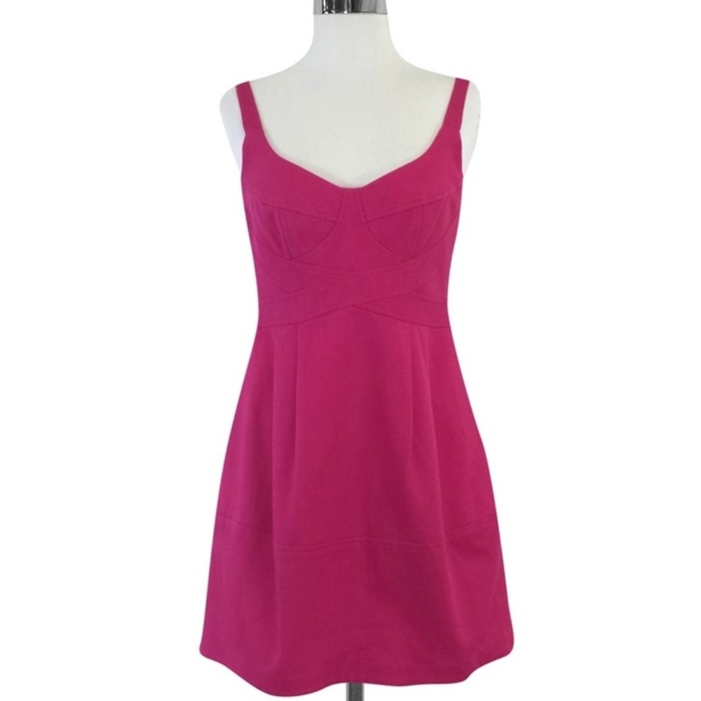 nanette Lepore Pink Textured Cocktail Dress